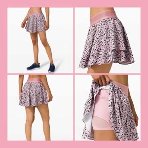 Lululemon Court Rival Pink High Rise Skirt Tall Tennis Pickelball